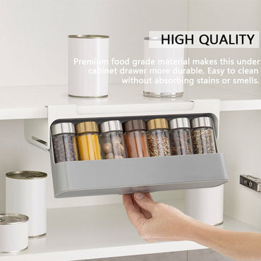 Under-shelf Spice Organizer Spice Bottle Storage Rack Kitchen