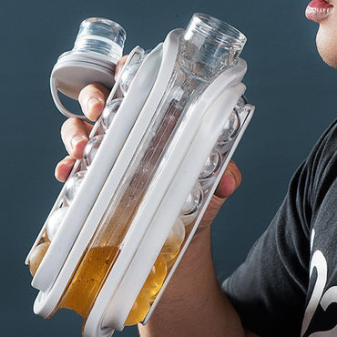 Multifunctional Portable Ice Ball Maker Bottle