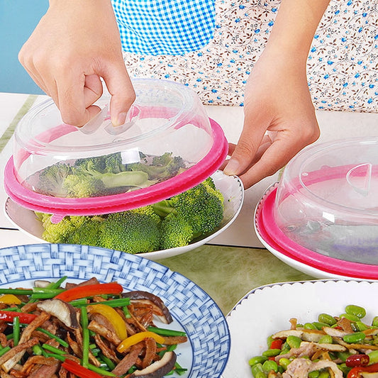 Universal plate topper and microwave cover lid