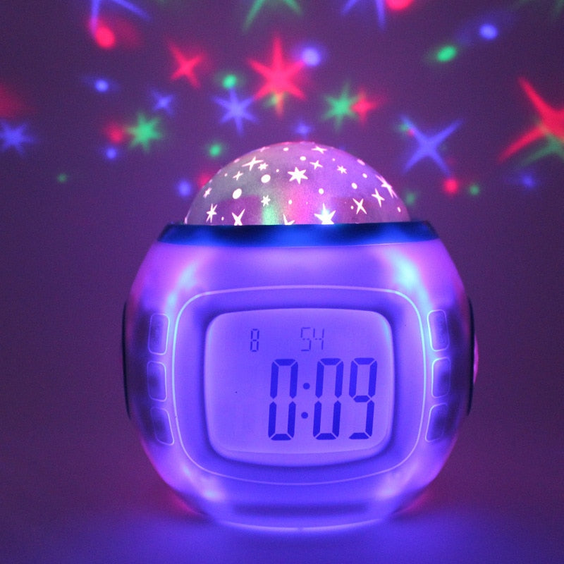 Sleepy Sky star projector LED alarm clock