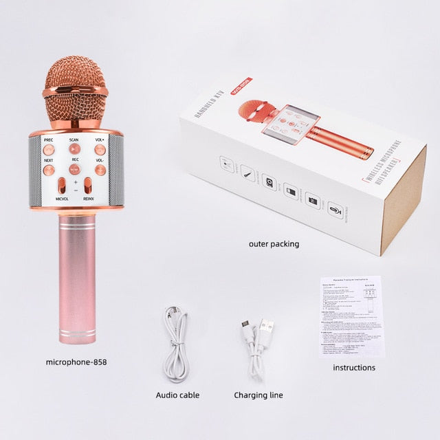 Wireless Bluetooth Karaoke Microphone
