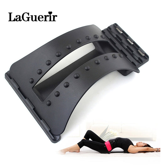 Lumbar back stretcher and spine massager
