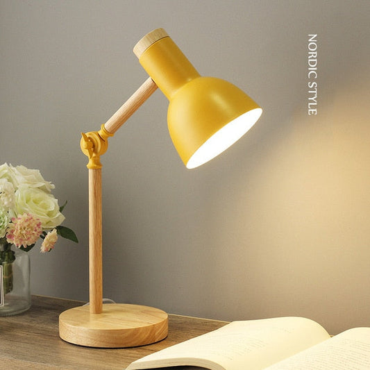 Wooden Desk Lamp