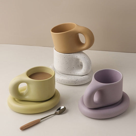 Nordic Minimalist Ceramic Plump Mug
