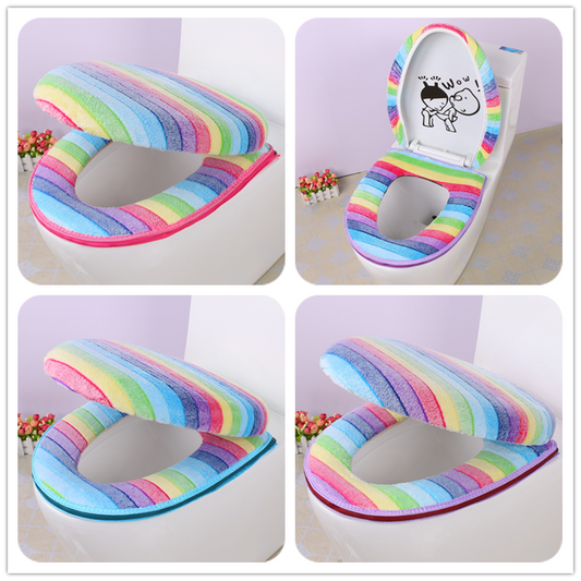 Rainbow Toilet Seat Cover