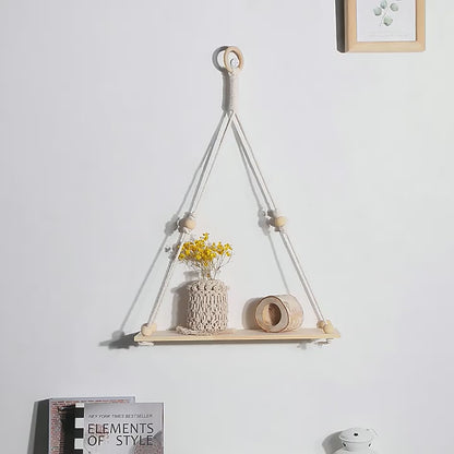 Wall Hanging Shelves Wood Stand Home Decor