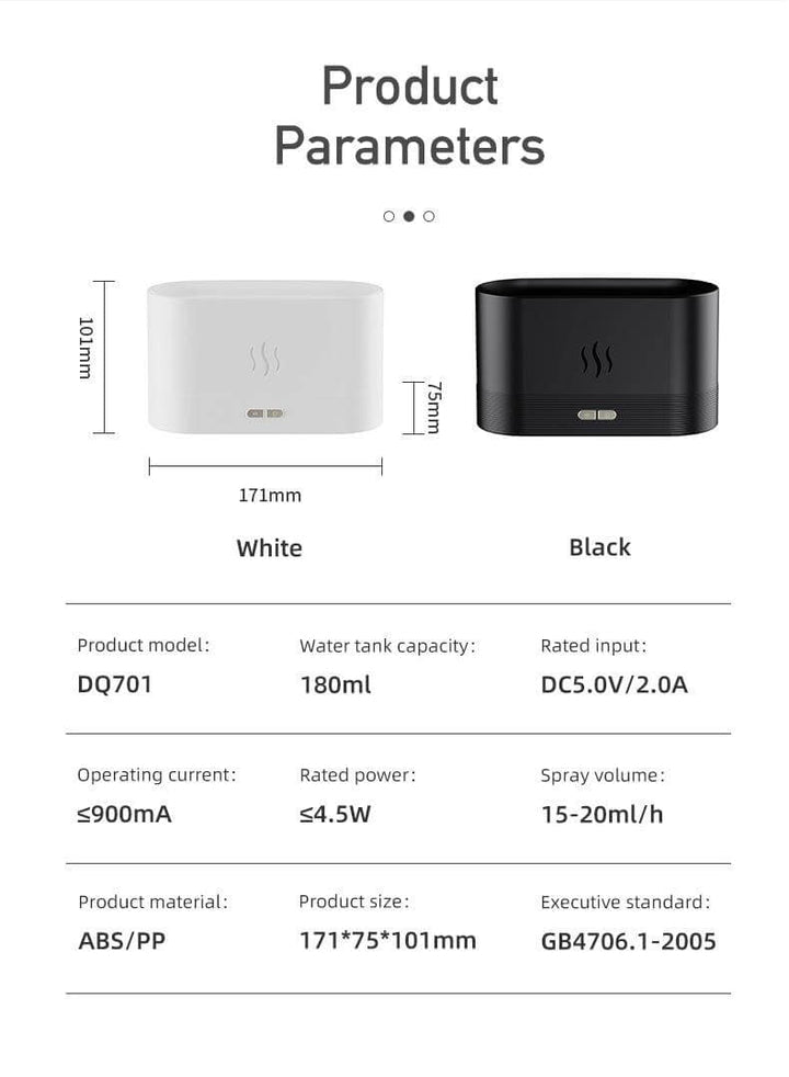 Luxury Flame Diffuser & Humidifier