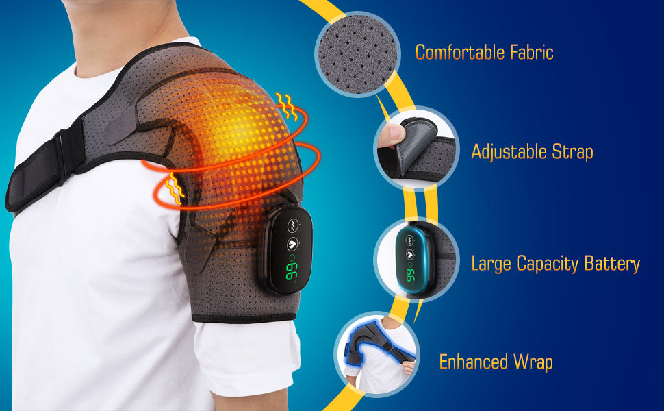 3 Speed Vibration Electric Massage Shoulder Pad