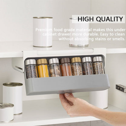 Under-shelf Spice Organizer Spice Bottle Storage Rack Kitchen