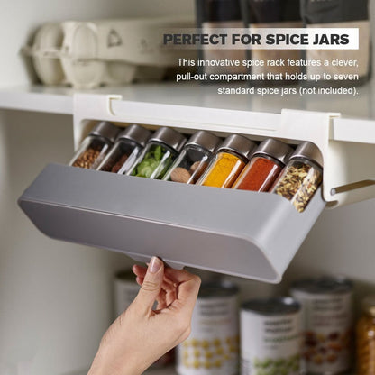 Under-shelf Spice Organizer Spice Bottle Storage Rack Kitchen