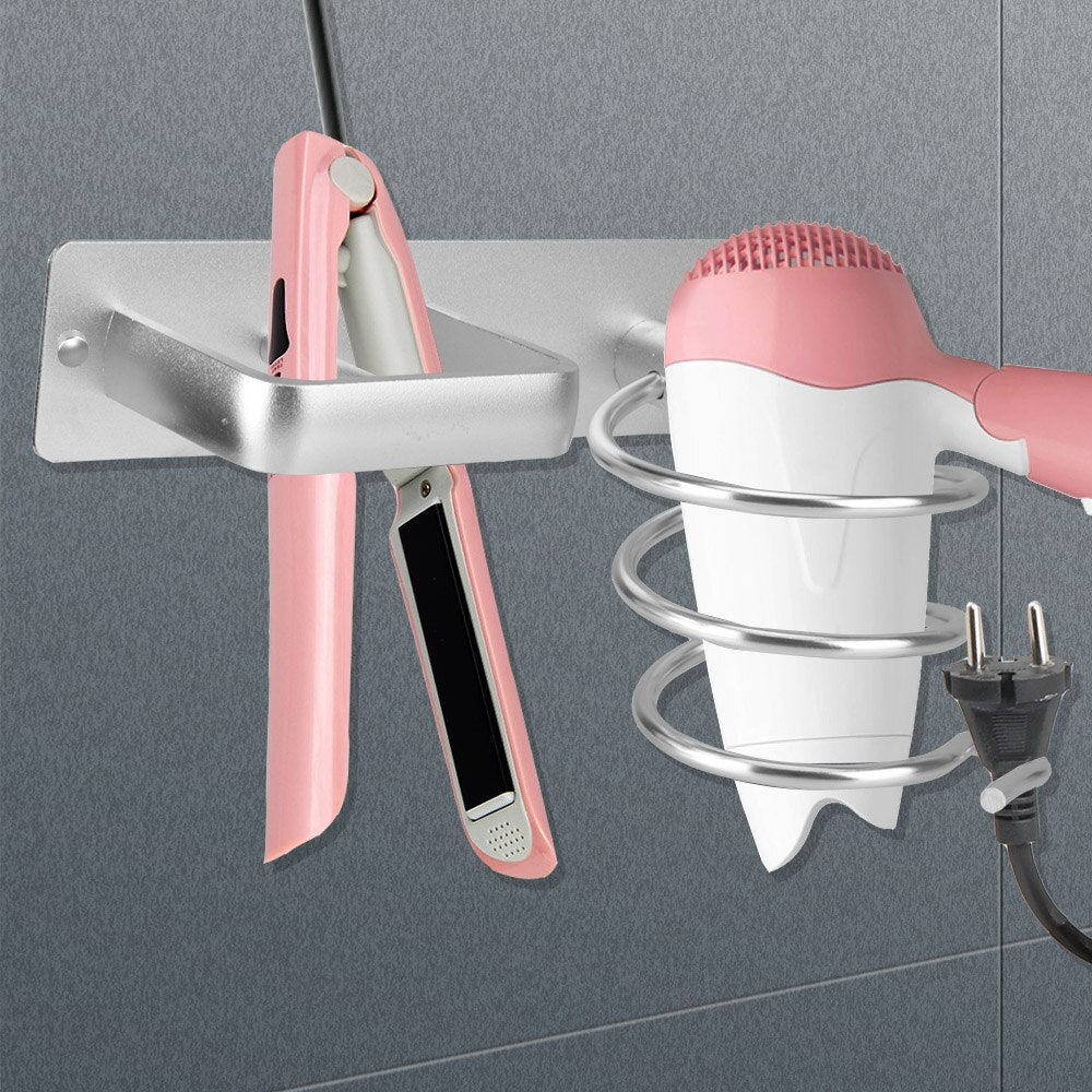 Bathroom Shelf Storage Accessories Hair Straightener and Dryer Holder