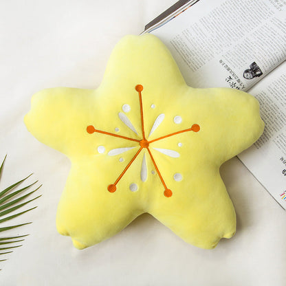 Cherry Blossom Throw Pillow Sakura Shape Plush Cushion Kawaii