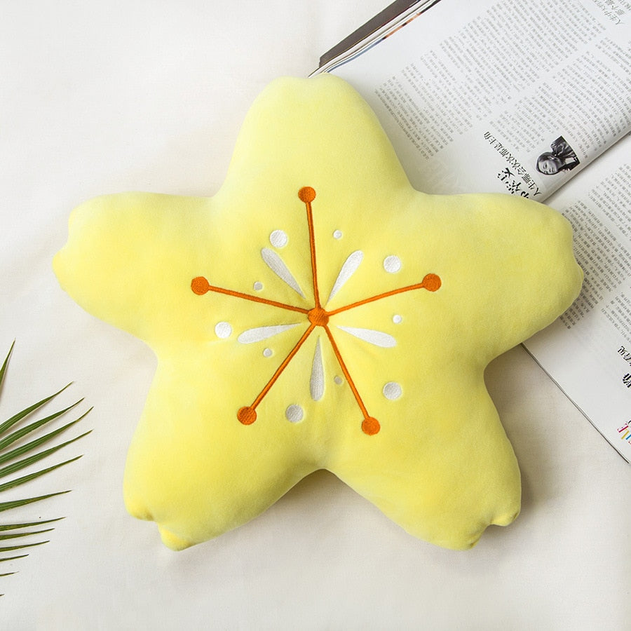 Cherry Blossom Throw Pillow Sakura Shape Plush Cushion Kawaii