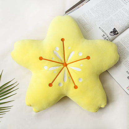 Cherry Blossom Throw Pillow Sakura Shape Plush Cushion Kawaii