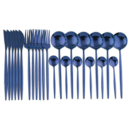 24pcs Luxury Western Dinnerware Set