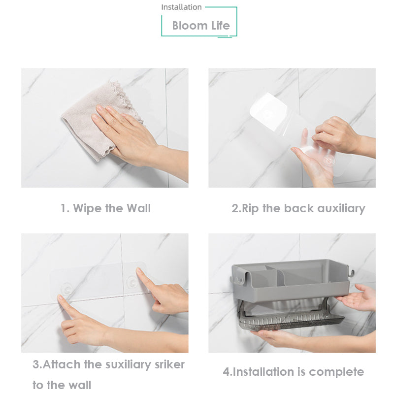 Bathroom Shelf Storage Organizer Wall Mount