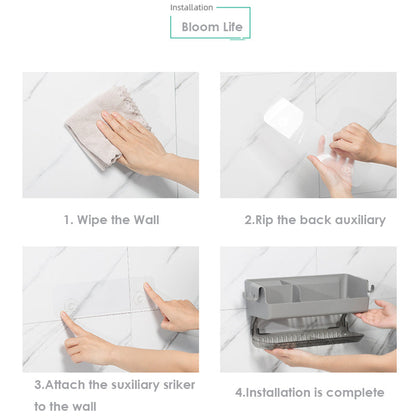 Bathroom Shelf Storage Organizer Wall Mount
