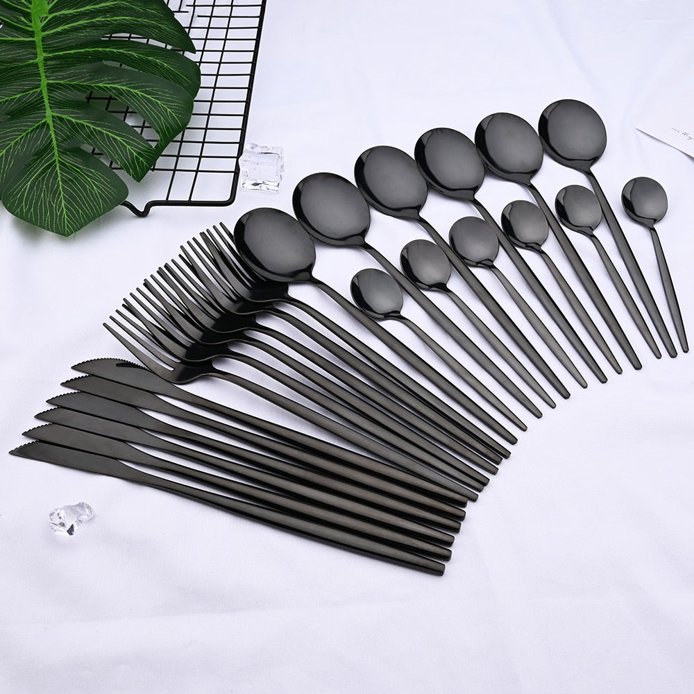 24pcs Luxury Western Dinnerware Set