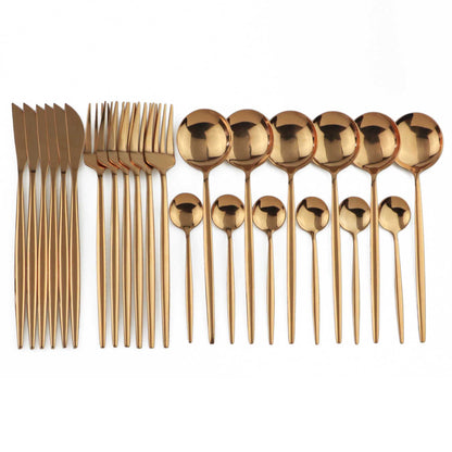 24pcs Luxury Western Dinnerware Set