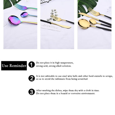 24pcs Luxury Western Dinnerware Set