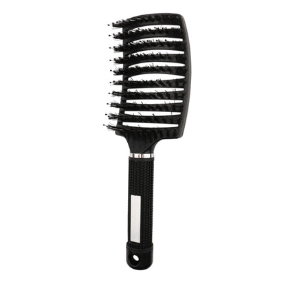Curved Boar Bristle & Scalp Massage Hair Brush