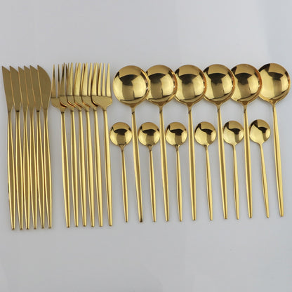 24pcs Luxury Western Dinnerware Set
