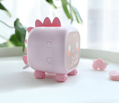 Cute Dinosaur Digital Alarm Clock For Kids Bedside Clock Children Sleep Trainer Wake Up Night Light