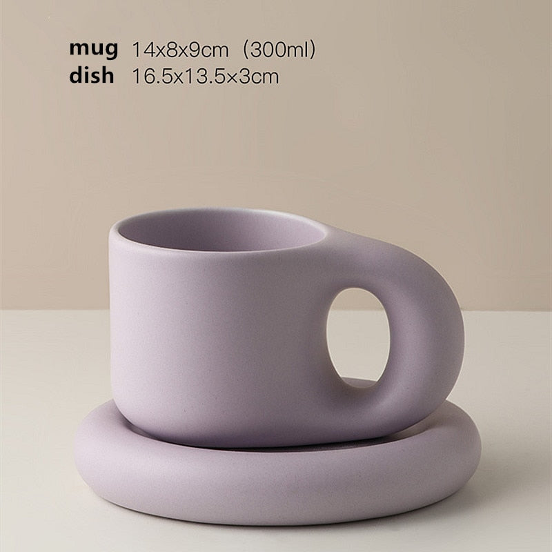 Nordic Minimalist Ceramic Plump Mug