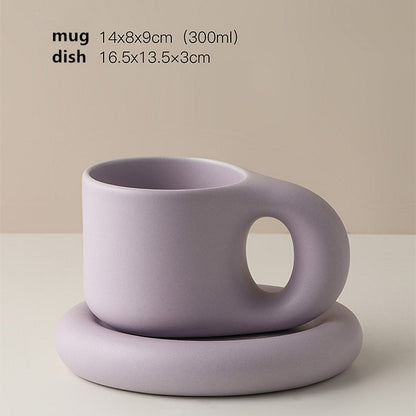 Nordic Minimalist Ceramic Plump Mug