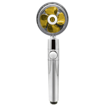 Turbo Propeller Rainfall Handheld Shower Head Water Saving for Bathroom Accessaries Showerhead Body Jet Shower