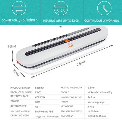 Household Vacuum Food Sealer