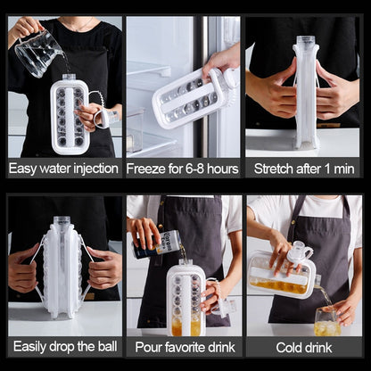 Multifunctional Portable Ice Ball Maker Bottle