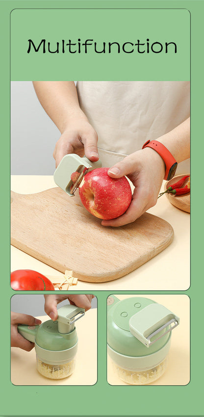 4In1 Handheld Electric Vegetable Cutter