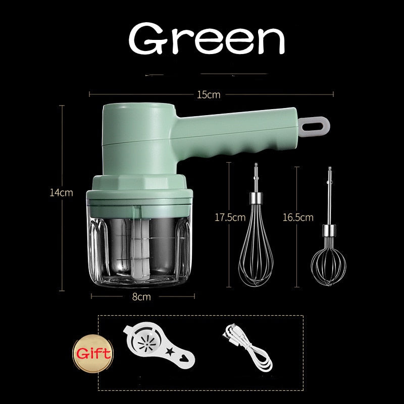 4In1 Handheld Electric Vegetable Cutter