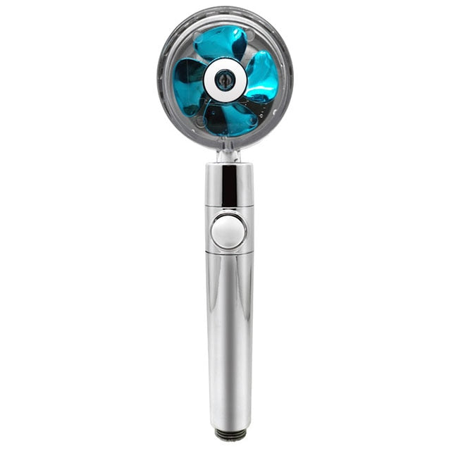 Turbo Propeller Rainfall Handheld Shower Head Water Saving for Bathroom Accessaries Showerhead Body Jet Shower