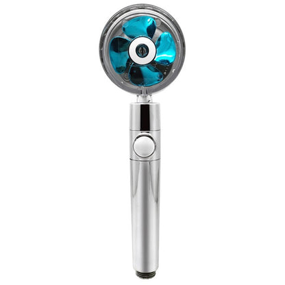Turbo Propeller Rainfall Handheld Shower Head Water Saving for Bathroom Accessaries Showerhead Body Jet Shower