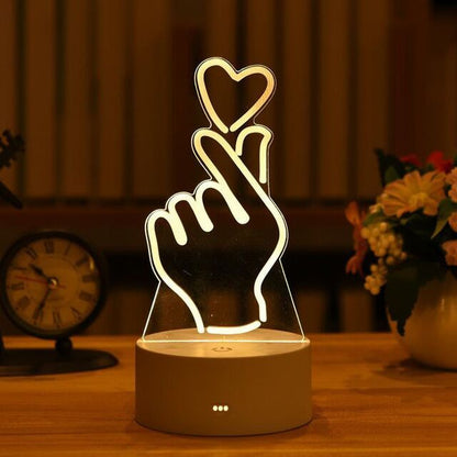 3D Acrylic Led Lamp for Home Night Light Table Lamp
