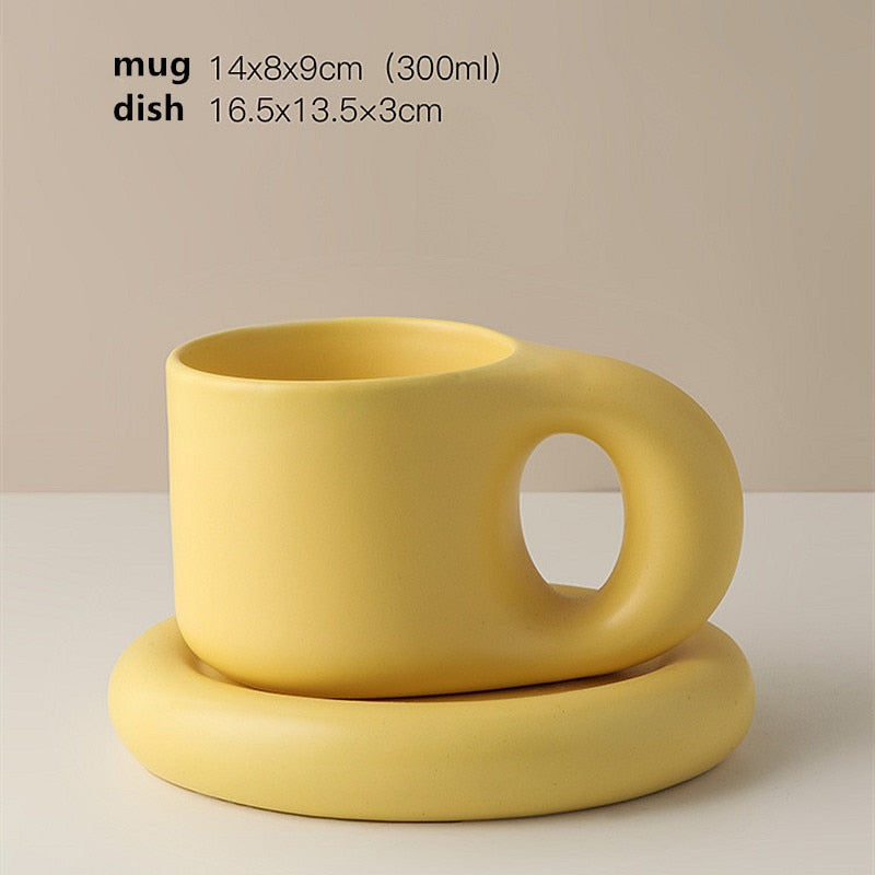Nordic Minimalist Ceramic Plump Mug