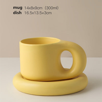 Nordic Minimalist Ceramic Plump Mug