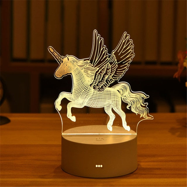 3D Acrylic Led Lamp for Home Night Light Table Lamp