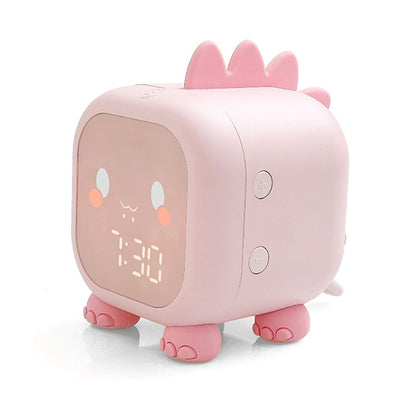 Cute Dinosaur Digital Alarm Clock For Kids Bedside Clock Children Sleep Trainer Wake Up Night Light