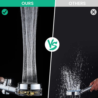 Turbo Propeller Rainfall Handheld Shower Head Water Saving for Bathroom Accessaries Showerhead Body Jet Shower