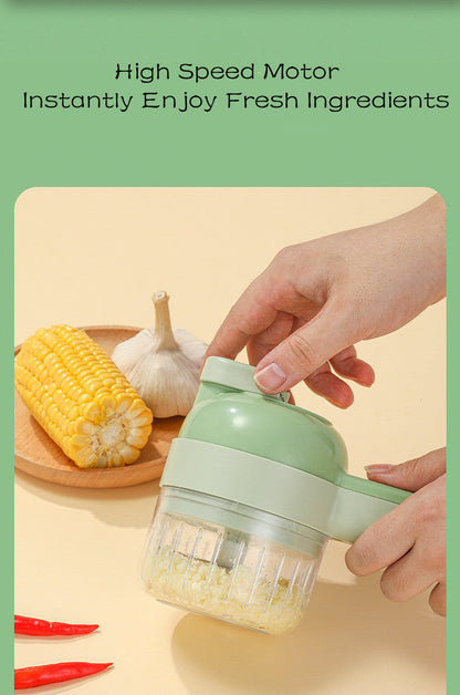 4In1 Handheld Electric Vegetable Cutter