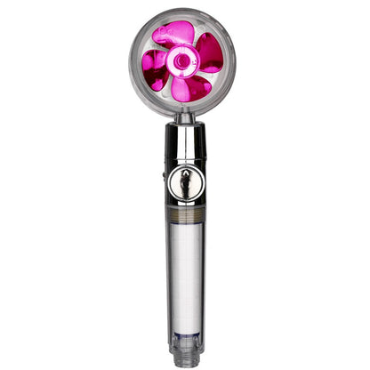 Turbo Propeller Rainfall Handheld Shower Head Water Saving for Bathroom Accessaries Showerhead Body Jet Shower