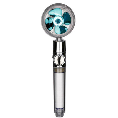 Turbo Propeller Rainfall Handheld Shower Head Water Saving for Bathroom Accessaries Showerhead Body Jet Shower