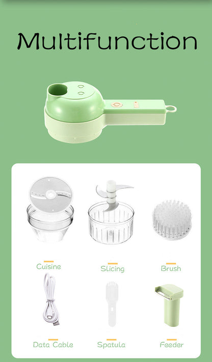 4In1 Handheld Electric Vegetable Cutter