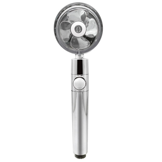 Turbo Propeller Rainfall Handheld Shower Head Water Saving for Bathroom Accessaries Showerhead Body Jet Shower