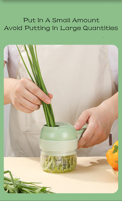 4In1 Handheld Electric Vegetable Cutter