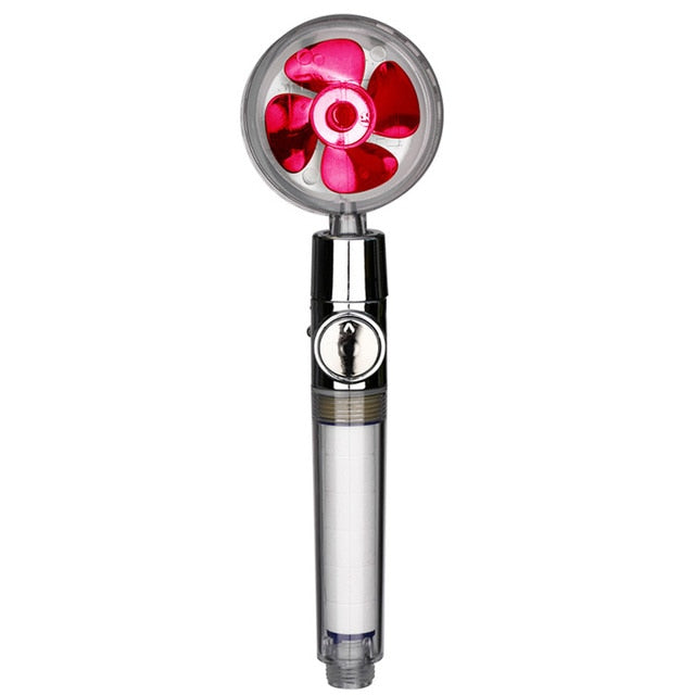 Turbo Propeller Rainfall Handheld Shower Head Water Saving for Bathroom Accessaries Showerhead Body Jet Shower