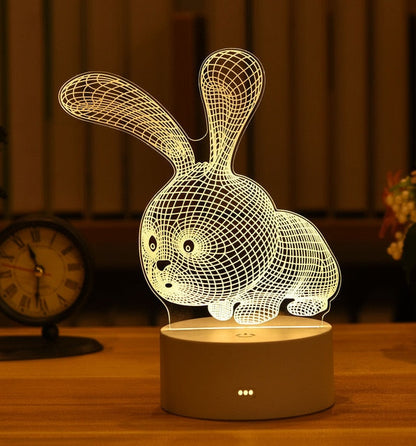 3D Acrylic Led Lamp for Home Night Light Table Lamp